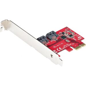 StarTech.com SATA PCIe Card - 2 Port PCIe SATA Expansion Card - 6Gbps - Full/Low Profile - PCI Express to SATA Adapter/Controller - ASM1061 StarTech.com SATA PCIe Card - 2 Port PCIe SATA Expansion Card - 6Gbps - Full/Low Profile - PCI Express to SATA Adapter/Controller - ASM1061