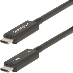 StarTech.com Thunderbolt Cable - 6ft Black - Model A40G2MB-TB4 StarTech.com Thunderbolt Cable - 6ft Black - Model A40G2MB-TB4