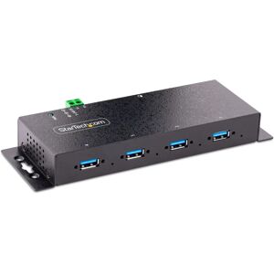 StarTech.com 4-Port Industrial USB Hub - Rugged 5Gbps Black StarTech.com 4-Port Industrial USB Hub - Rugged 5Gbps Black