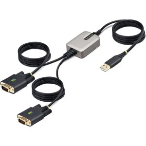 StarTech.com 2-Port USB to Serial Adapter - RS-232, Black StarTech.com 2-Port USB to Serial Adapter - RS-232, Black