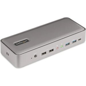 StarTech.com Dual-Laptop USB-C KVM Docking Station - Silver StarTech.com Dual-Laptop USB-C KVM Docking Station - Silver