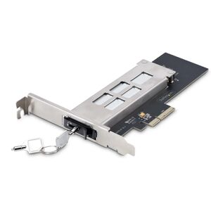 StarTech.com M.2 NVMe SSD to PCIe x4 Mobile Rack - Black/Silver - PCIe SSD Adapter StarTech.com M.2 NVMe SSD to PCIe x4 Mobile Rack - Black/Silver - PCIe SSD Adapter