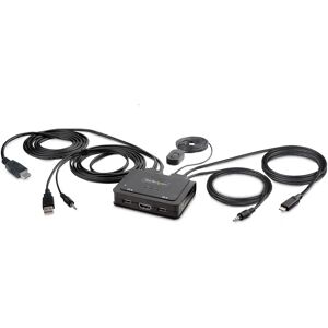 StarTech.com C2-H46-UAC-CBL-KVM Commutateur KVM 4K HDMI - Noir - Publicité StarTech.com C2-H46-UAC-CBL-KVM Commutateur KVM 4K HDMI - Noir - Publicité