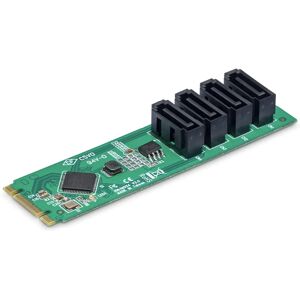 StarTech.com 4-Port M.2 SATA Adapter - Storage Expansion StarTech.com 4-Port M.2 SATA Adapter - Storage Expansion