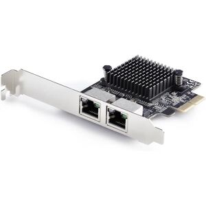StarTech.com 2-Port Gigabit PCIe Network Card - Black - Windows/Linux StarTech.com 2-Port Gigabit PCIe Network Card - Black - Windows/Linux