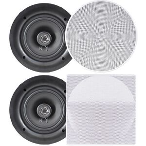 Pyle PDIC66 White 2-Way In-Wall/In-Ceiling Loudspeaker Pyle PDIC66 White 2-Way In-Wall/In-Ceiling Loudspeaker