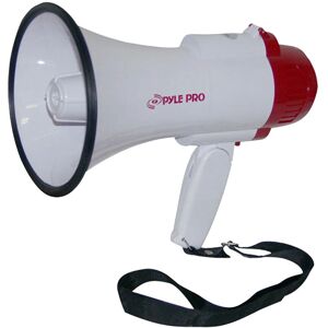 Pyle PMP35R Vit Megafon - Röst & Siren, 30W, 800Yard Pyle PMP35R Vit Megafon - Röst & Siren, 30W, 800Yard