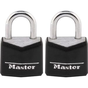 Master Lock aluminium nyckellås - 0,88 tum - 2 st Master Lock aluminium nyckellås - 0,88 tum - 2 st