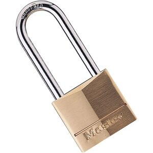 Master Lock 140DLH Cadenas en Laiton Massif Couvert - 1-9/16 po avec Shackle de 2 po - Publicité Master Lock 140DLH Cadenas en Laiton Massif Couvert - 1-9/16 po avec Shackle de 2 po - Publicité
