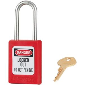 Master Lock Red Lockout Padlock - Keyed Alike 35mm - Safety Lock Master Lock Red Lockout Padlock - Keyed Alike 35mm - Safety Lock