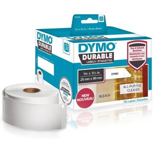 DYMO LW Durable Labels - 25x89 mm - White Self-adhesive - LabelWriter DYMO LW Durable Labels - 25x89 mm - White Self-adhesive - LabelWriter