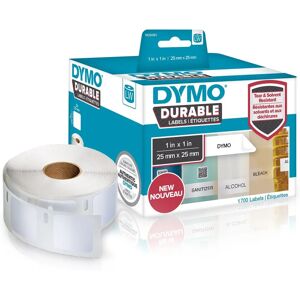 Etiquetas industriales blancas Dymo - 25x25mm - Autoadhesivas - 1700 uds Etiquetas industriales blancas Dymo - 25x25mm - Autoadhesivas - 1700 uds