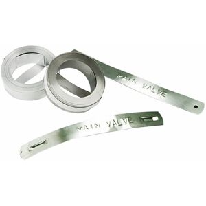 Bandă de etichetă din aluminiu Dymo - 12mm, 10 bucăți Bandă de etichetă din aluminiu Dymo - 12mm, 10 bucăți