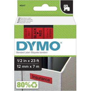 Dymo S0720570 12mm Red on Black Label Tape - Label Maker Compatible Dymo S0720570 12mm Red on Black Label Tape - Label Maker Compatible