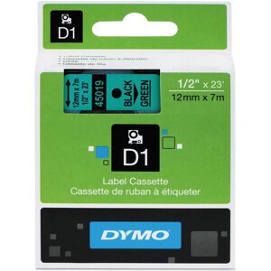 Dymo S0720590 Label Tape - Black on Green - 12mm - Durable Adhesive Dymo S0720590 Label Tape - Black on Green - 12mm - Durable Adhesive
