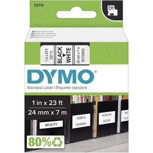 DYMO D1 Standard - Black on White - 24mm label tape DYMO D1 Standard - Black on White - 24mm label tape