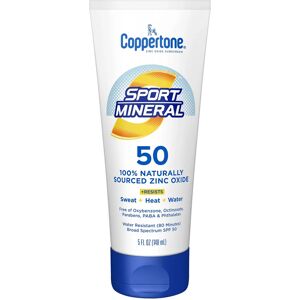 Coppertone Sport Crème Solaire Minérale SPF 50 - Oxyde de Zinc - Protection UVA UVB - Publicité Coppertone Sport Crème Solaire Minérale SPF 50 - Oxyde de Zinc - Protection UVA UVB - Publicité