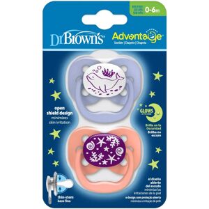 Dr Brown's Advantage Glow in the Dark Soother - Baby Soother Dr Brown's Advantage Glow in the Dark Soother - Baby Soother