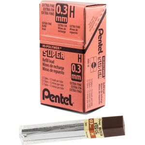 Pentel Super Hi-Polymer Lead 0.3mm Extra Fine H - Pencil Lead Pentel Super Hi-Polymer Lead 0.3mm Extra Fine H - Pencil Lead