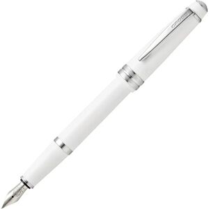 Stylo Plume Cross Bailey Light - Résine blanche, chrome, moyen - Type de produit Stylo Plume Cross Bailey Light - Résine blanche, chrome, moyen - Type de produit