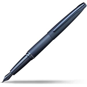 Stylo-plume Cross ATX Bleu Foncé - Acier, Moyenne Pointe - Publicité Stylo-plume Cross ATX Bleu Foncé - Acier, Moyenne Pointe - Publicité