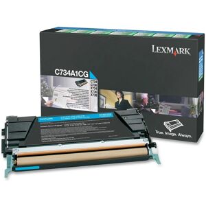 Lexmark C734A1CG Cyan Cartouche de toner Lexmark C734A1CG Cyan Cartouche de toner