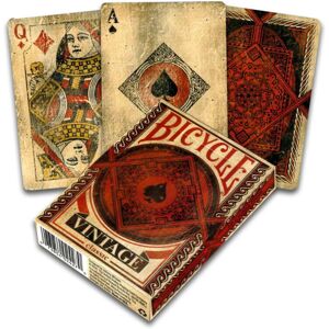 Fournier 1040828 Bicycle Vintage, Preto & Vermelho - cartas de jogar Fournier 1040828 Bicycle Vintage, Preto & Vermelho - cartas de jogar