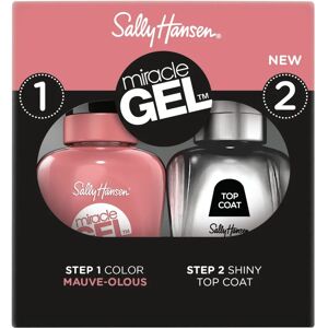 Sally Hansen Miracle Gel Duo Nail Polish & Top Coat - Mauve-Olous - Nail Polish & Top Coat Duo Sally Hansen Miracle Gel Duo Nail Polish & Top Coat - Mauve-Olous - Nail Polish & Top Coat Duo