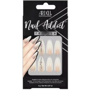 Ardell Nail Addict Nude Light Crystal False Nails - Make-up Ardell Nail Addict Nude Light Crystal False Nails - Make-up