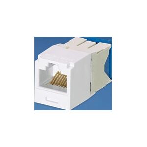 Jack Modular Cat6a RJ45 Blanco de Panduit - Módulo de Red Jack Modular Cat6a RJ45 Blanco de Panduit - Módulo de Red