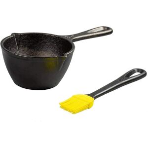 Poêle en fonte jaune Lodge - 11,5cm - Pour sauces - Publicité Poêle en fonte jaune Lodge - 11,5cm - Pour sauces - Publicité