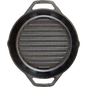Lodge Cast Iron Double Handle Grill Pan - All Cooktops - Made in USA Lodge Cast Iron Double Handle Grill Pan - All Cooktops - Made in USA