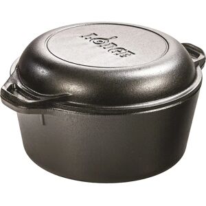 Lodge 4.7L Cast Iron Double Dutch Oven - Heavy-Duty, Suitable for All Heat Sources Lodge 4.7L Cast Iron Double Dutch Oven - Heavy-Duty, Suitable for All Heat Sources