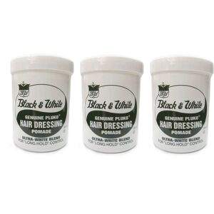 Black & White Pluko Hair Dressing Pomade - Long Lasting & Versatile Black & White Pluko Hair Dressing Pomade - Long Lasting & Versatile