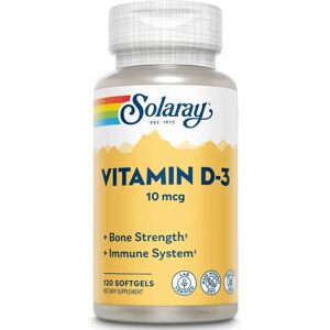 Solaray Vitamin D-3 400 IU Softgels - Dietary Supplement Solaray Vitamin D-3 400 IU Softgels - Dietary Supplement