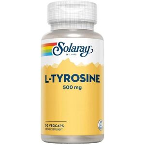 Solaray L-Tyrosine 500mg - Complément Alimentaire - Publicité Solaray L-Tyrosine 500mg - Complément Alimentaire - Publicité