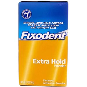 Fixodent Poudre Adhésive pour Prothèses - Extra Forte - Publicité Fixodent Poudre Adhésive pour Prothèses - Extra Forte - Publicité