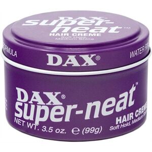 Cire capillaire Dax Super Neat - Fixation douce et brillance moyenne - Publicité Cire capillaire Dax Super Neat - Fixation douce et brillance moyenne - Publicité