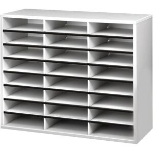 Fellowes 25041 Knihovník - 24 Přihrádky Šedá a Bílá Fellowes 25041 Knihovník - 24 Přihrádky Šedá a Bílá