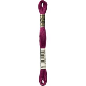 DMC Mouline embroidery floss - 8m - Mauve, Dark - Model 3803 DMC Mouline embroidery floss - 8m - Mauve, Dark - Model 3803