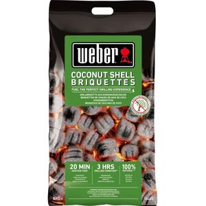 Briquettes de coque de noix de coco Weber - 8kg - Accessoire barbecue - Publicité Briquettes de coque de noix de coco Weber - 8kg - Accessoire barbecue - Publicité