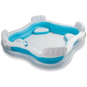 Intex Above Ground Pool - Inflatable Square 882L - Blue & White Intex Above Ground Pool - Inflatable Square 882L - Blue & White