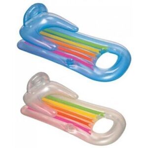 Intex King Kool Lounge - Blue/Transparent 160x85cm Pool Float Intex King Kool Lounge - Blue/Transparent 160x85cm Pool Float