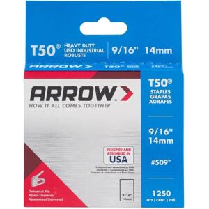 Arrow T50 Staples 14mm - Heavy Duty Staples for T50 T55 - 1250 pcs Arrow T50 Staples 14mm - Heavy Duty Staples for T50 T55 - 1250 pcs
