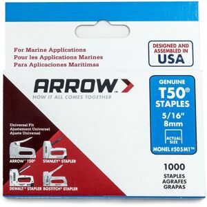 Arrow T50 Monel Staples - Waterproof, Rustproof, Marine Use Arrow T50 Monel Staples - Waterproof, Rustproof, Marine Use