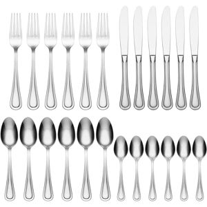 Oneida Barcelona 24 Piece Cutlery Set - Stainless Steel - Silver Oneida Barcelona 24 Piece Cutlery Set - Stainless Steel - Silver