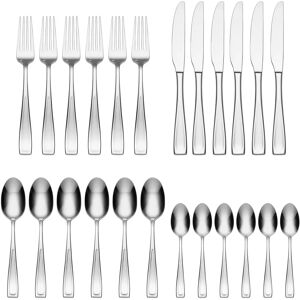 Oneida Moda II 24 Piece Cutlery Set - Stainless Steel - Rust Resistant - Dishwasher Safe Oneida Moda II 24 Piece Cutlery Set - Stainless Steel - Rust Resistant - Dishwasher Safe