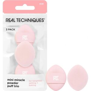 Real Techniques Mini Miracle Powder Puff Trio - Makeup Sponge Set - 3 pcs Real Techniques Mini Miracle Powder Puff Trio - Makeup Sponge Set - 3 pcs