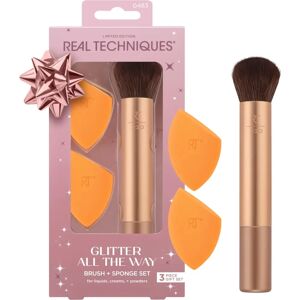 Real Techniques Glitter All The Way Spons & Brush Set - Make-up Kit Real Techniques Glitter All The Way Spons & Brush Set - Make-up Kit