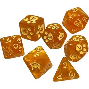 Steve Jackson Games Kitten Polyhedral Dice Set Orange - Role Playing Game Dice Steve Jackson Games Kitten Polyhedral Dice Set Orange - Role Playing Game Dice